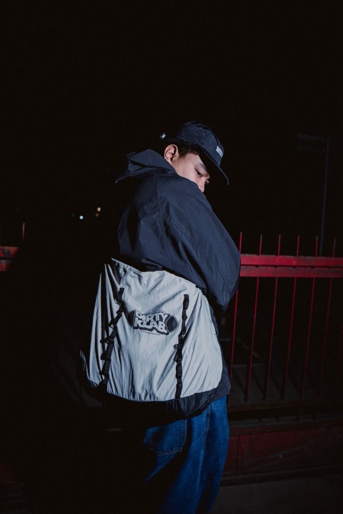 DIRTY KLAB technical bag — street lookbook malam